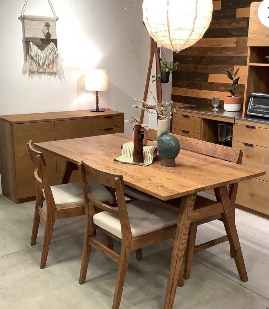 【yute2154】unico ADDAY(アディ)ダイニングテーブル