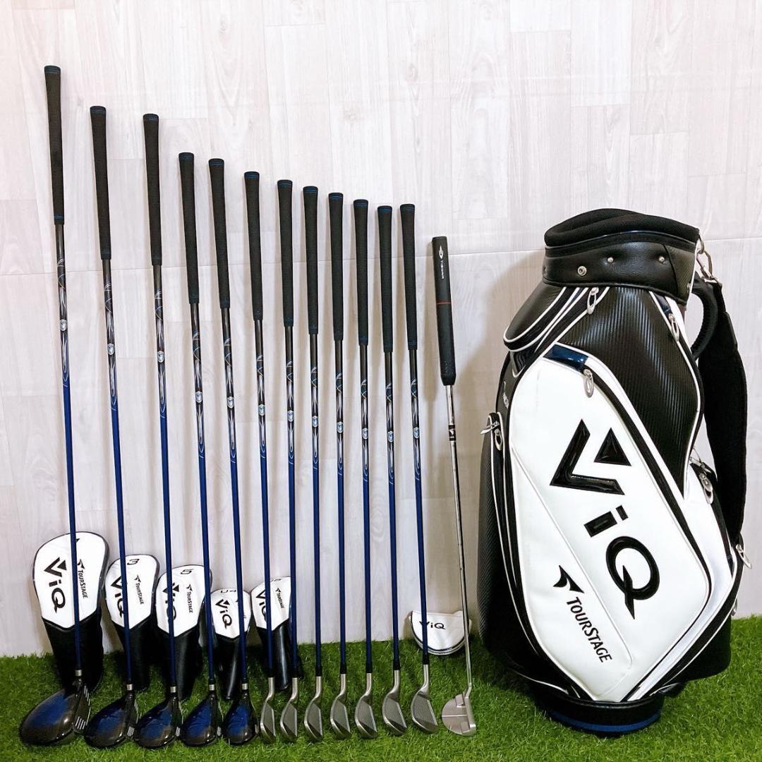 ブリヂストン ツアーステージ VIQ2 メンズゴルフセット 13本 初心者 SR