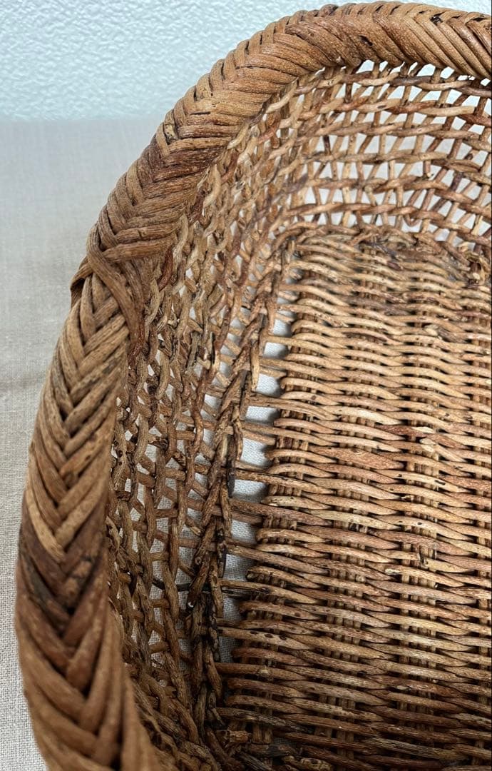 あけび かご　楕円　黄色い鳥器店