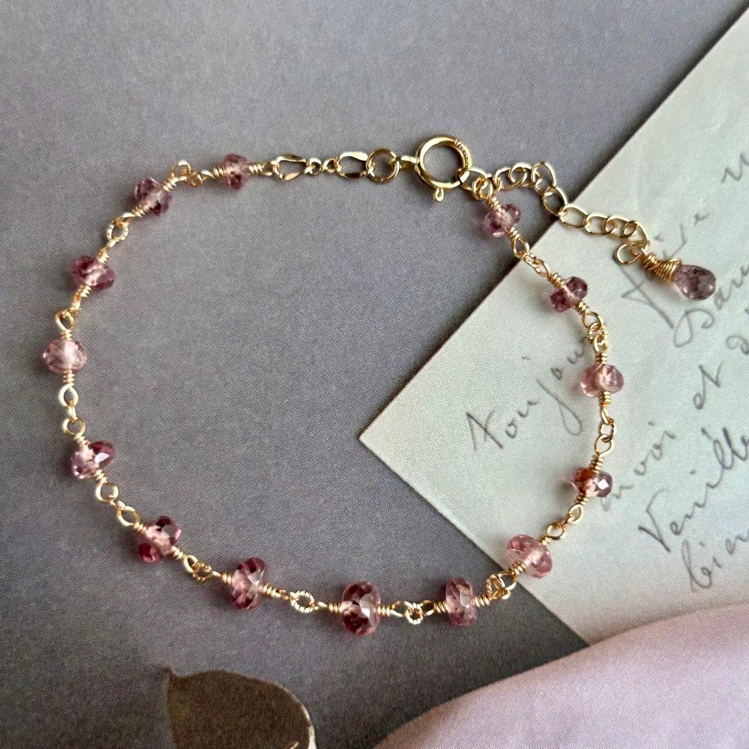 専用✳︎14kgf マラヤガーネット　ドラゴンガーネット　ブレスレットとピアス