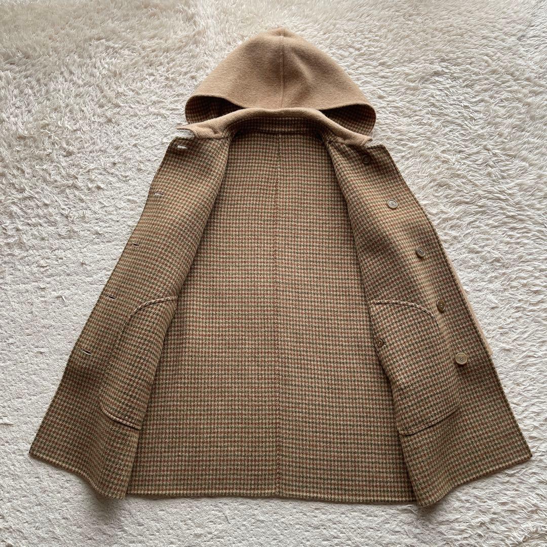 【希少】バーバリー ダブルフェイス ウールコート リバーシブル ベージュ M