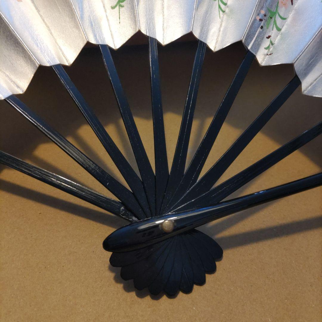 舞扇子 2本セット 金銀　花柄・紅葉柄