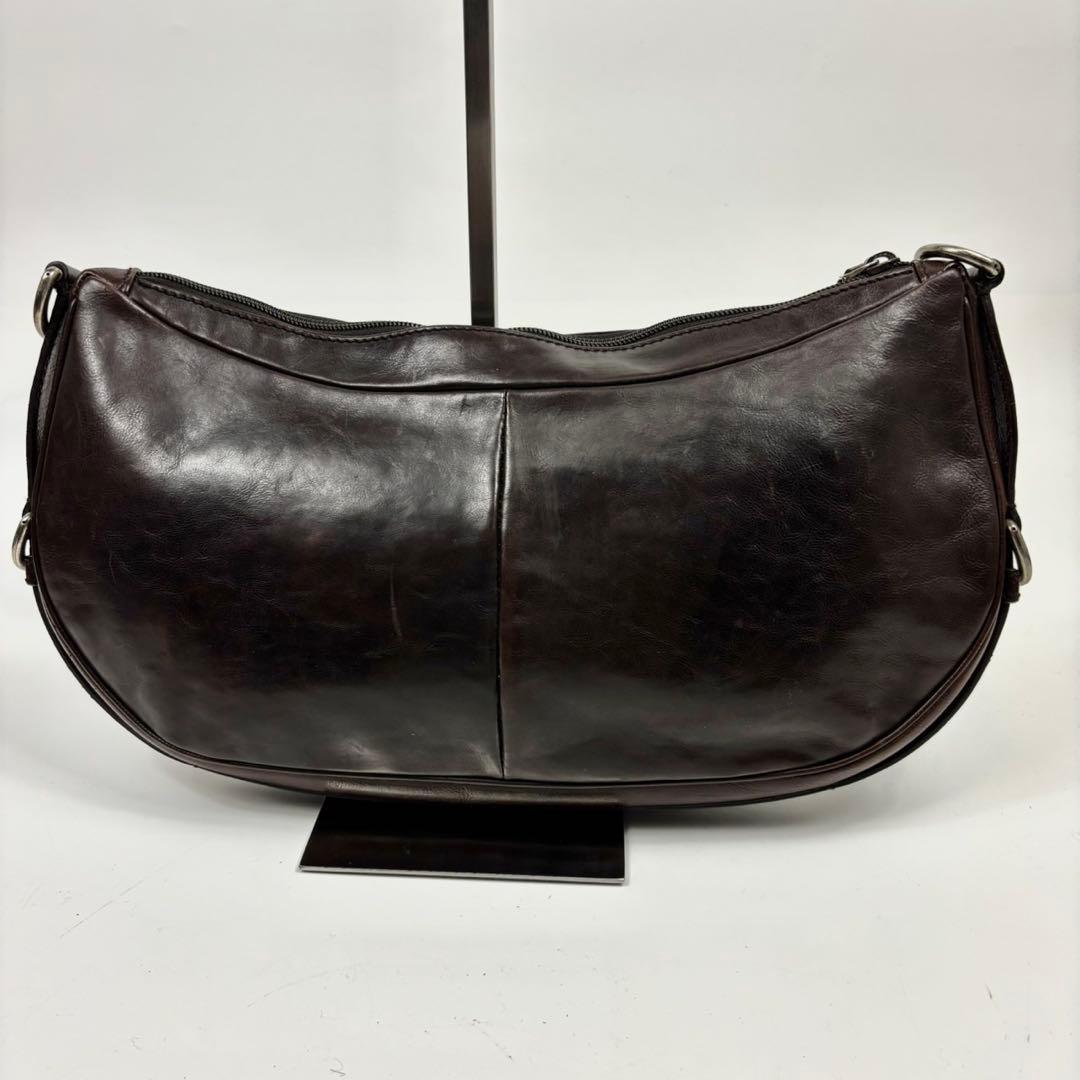 専用イヴサンローラン　モンバサ　ワンショルダーバッグ　レザー　茶色　y2k