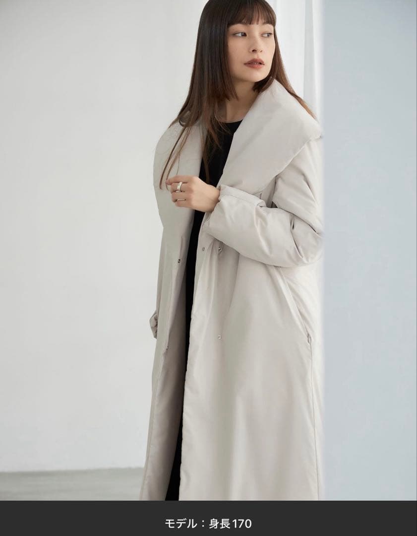 ICB ADSダウン ショールカラーコート