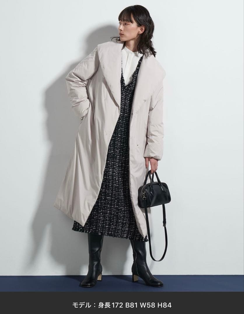 ICB ADSダウン ショールカラーコート