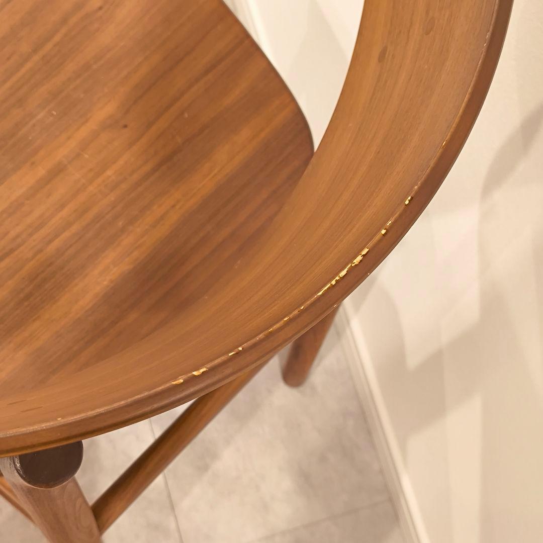 無印良品 ラウンドチェア ウォールナット材