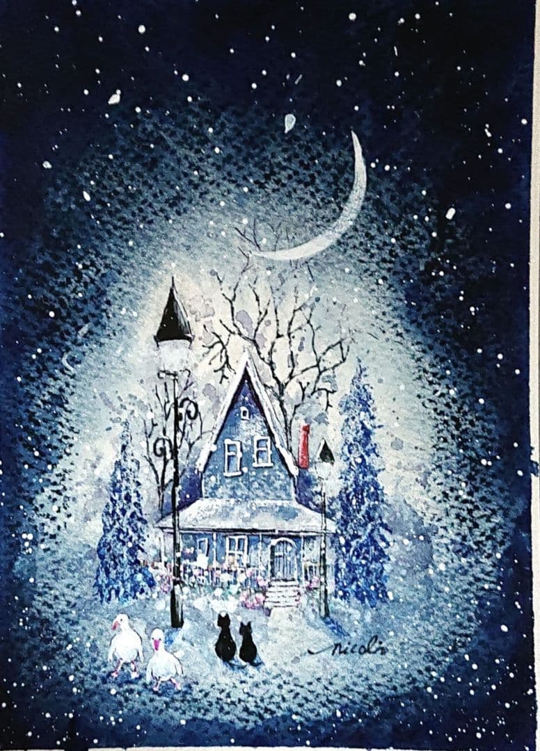 絵画 ★あつ★ レイキャビク他3点 原画 アート