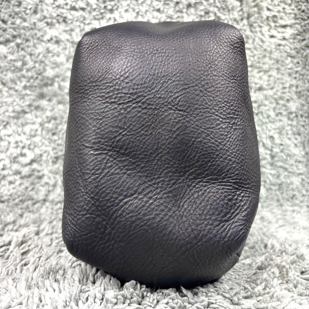 極美品✨【ミスターオリーブ】ウォッシャブルレザー巾着バッグ【ユニセックス】