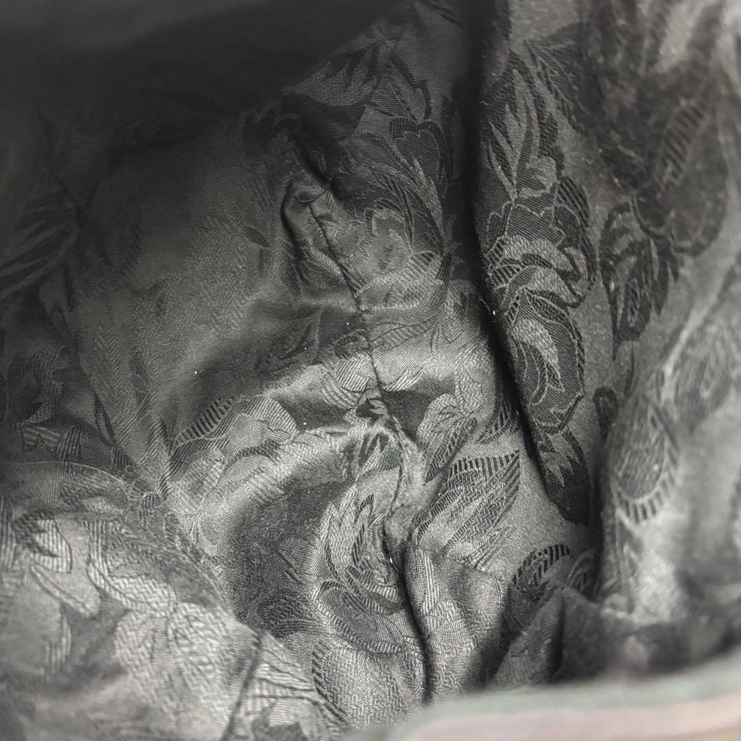 極美品✨【ミスターオリーブ】ウォッシャブルレザー巾着バッグ【ユニセックス】