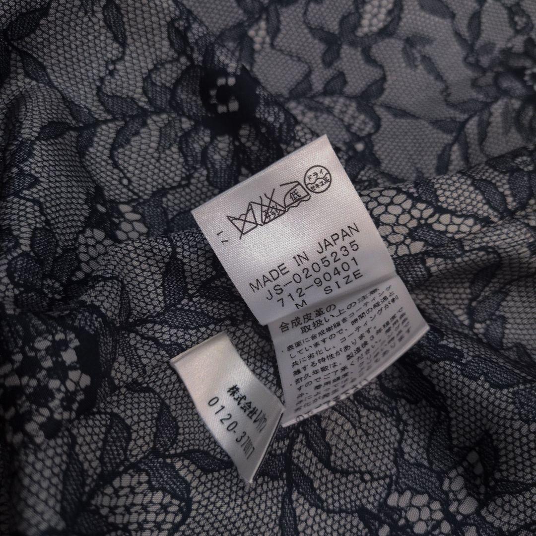 レリアン　裏地花柄　ウールポンチョ　M〜L相当　日本製