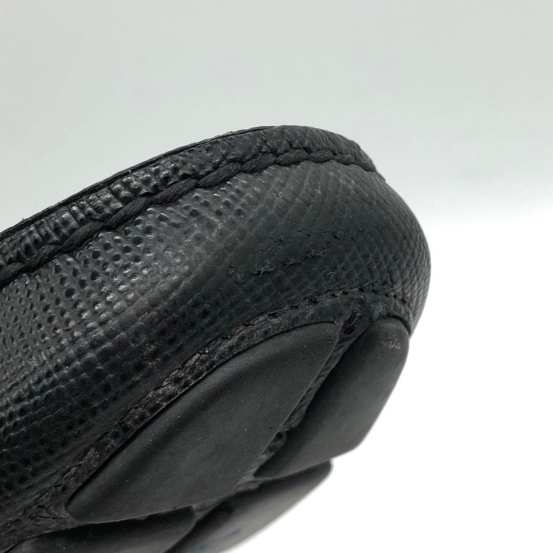 美品✨PRADA プラダ ドライビングシューズ 三角ロゴ サフィアーノレザー　6