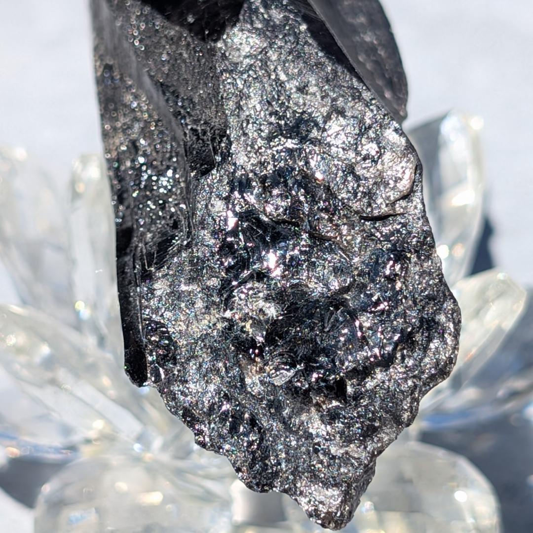 Borders　一点物 モリオン原石 山東省産 黒水晶 130g 邪気払い