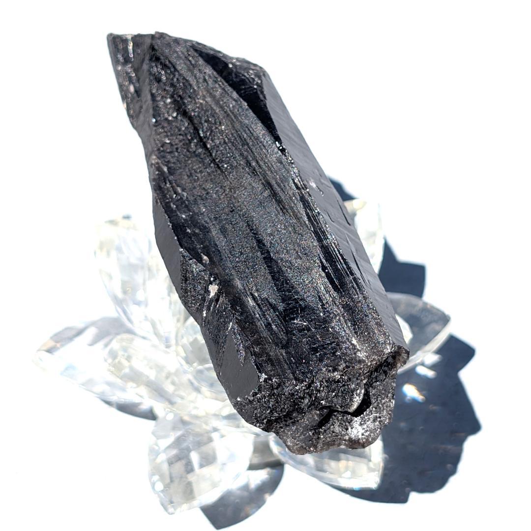 Borders　一点物 モリオン原石 山東省産 黒水晶 130g 邪気払い