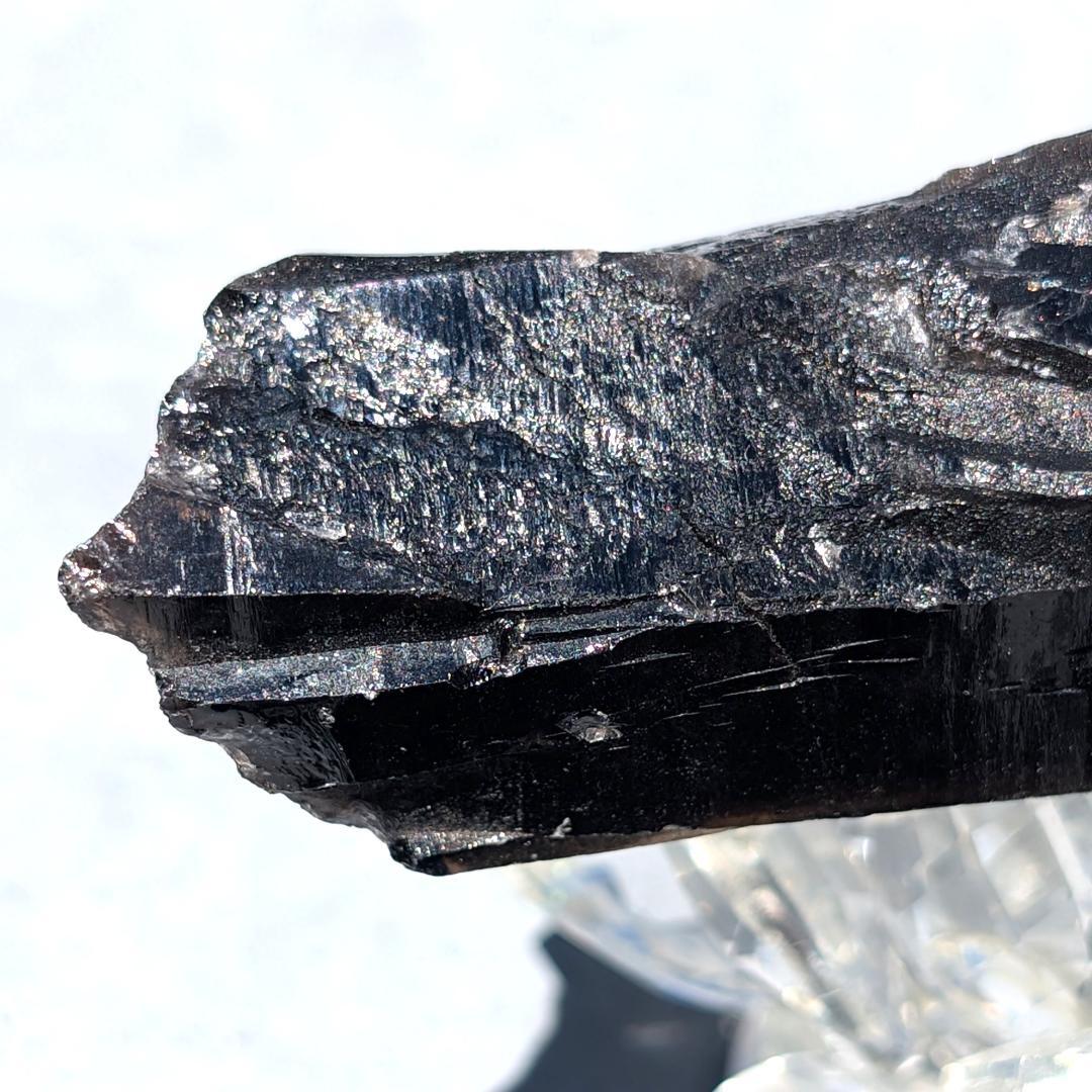 Borders　一点物 モリオン原石 山東省産 黒水晶 130g 邪気払い