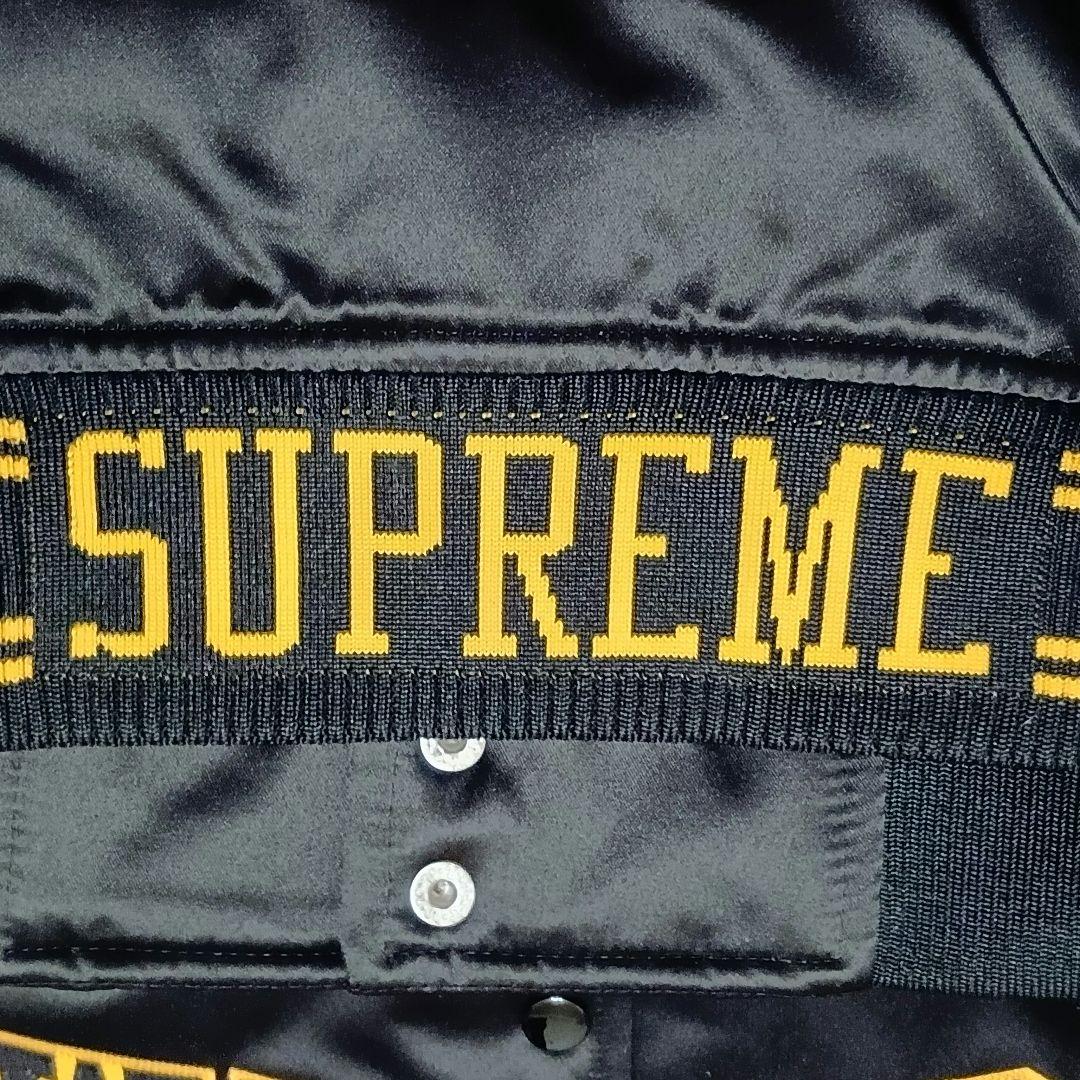 ⭕シュプリーム ❌ ミッチェル&ネス ヴァーシティージャケット ブラック XXL