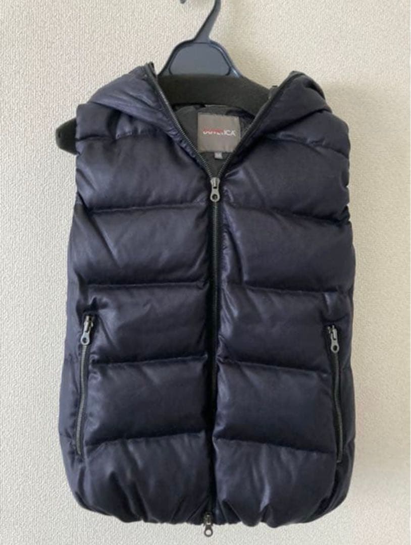 DUVETICA ウールダウンベスト　ネイビー　38サイズ