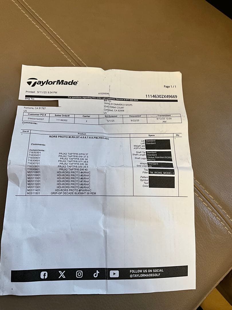 RORS PROTO マキロイグランドスラム達成記念 7本セット