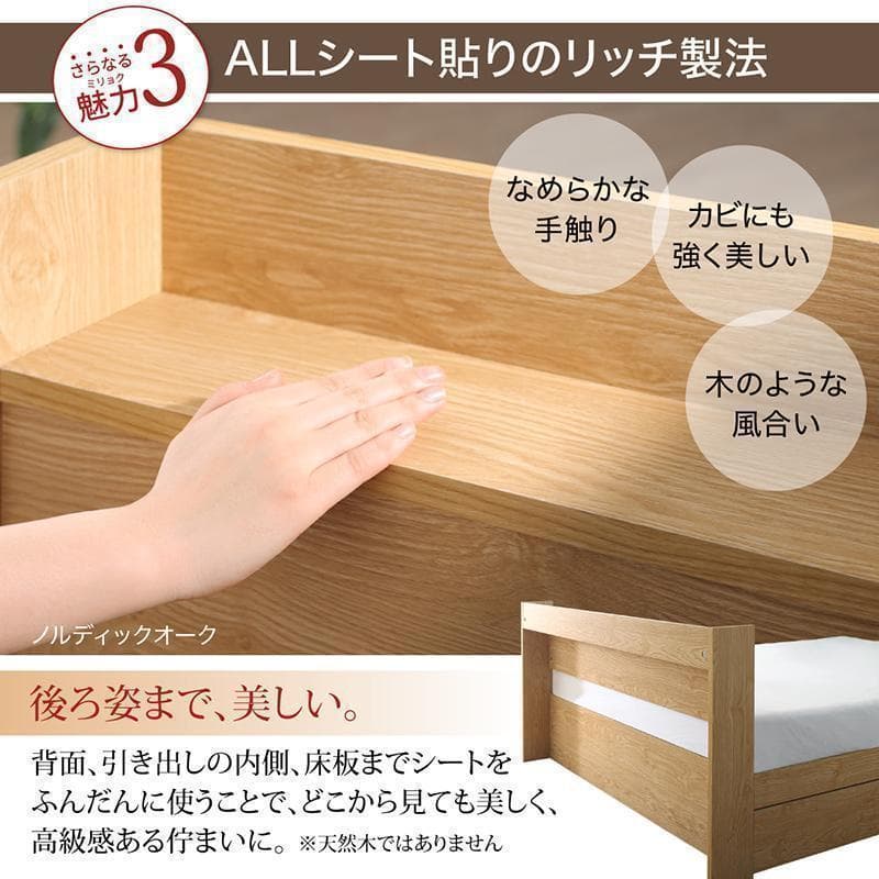 【Sato Keisuke】セミダブルベッド 匠モデルマットレス付