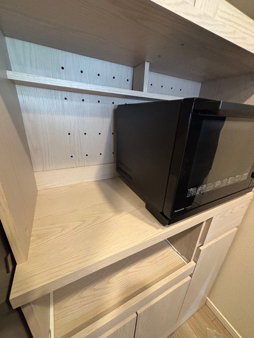 【のなか】LOWYA ロウヤ 食器棚 ホワイトウォッシュ　幅90cm