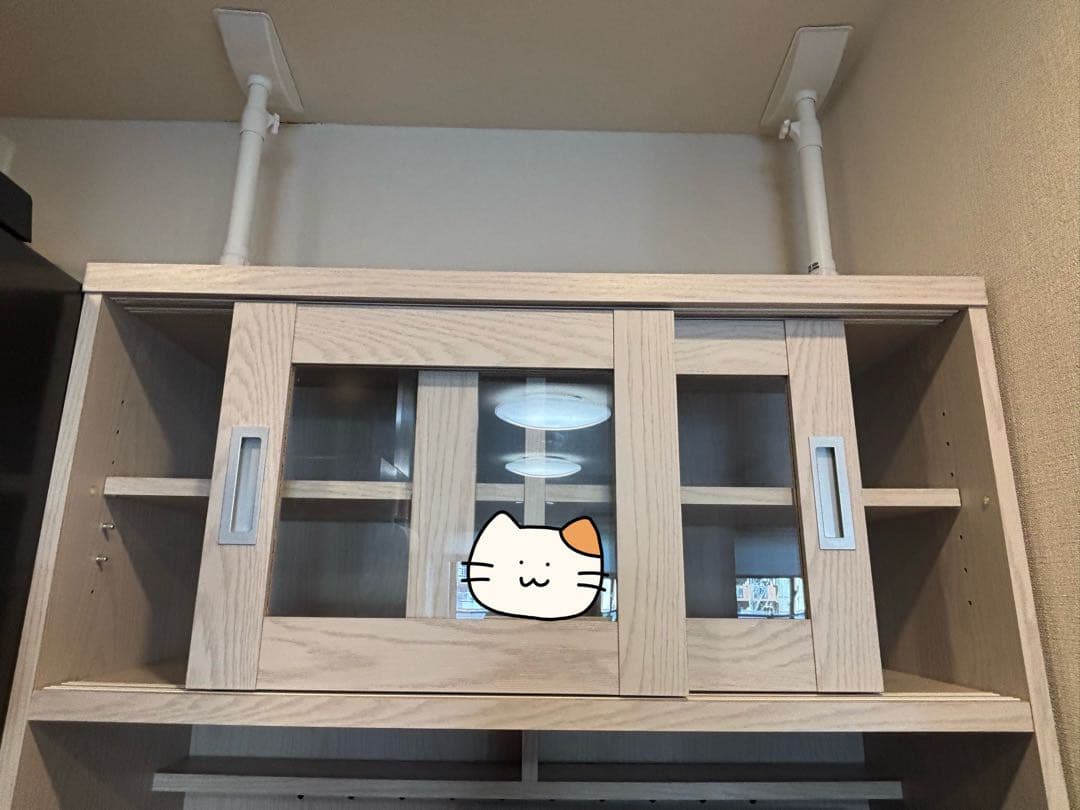 【のなか】LOWYA ロウヤ 食器棚 ホワイトウォッシュ　幅90cm