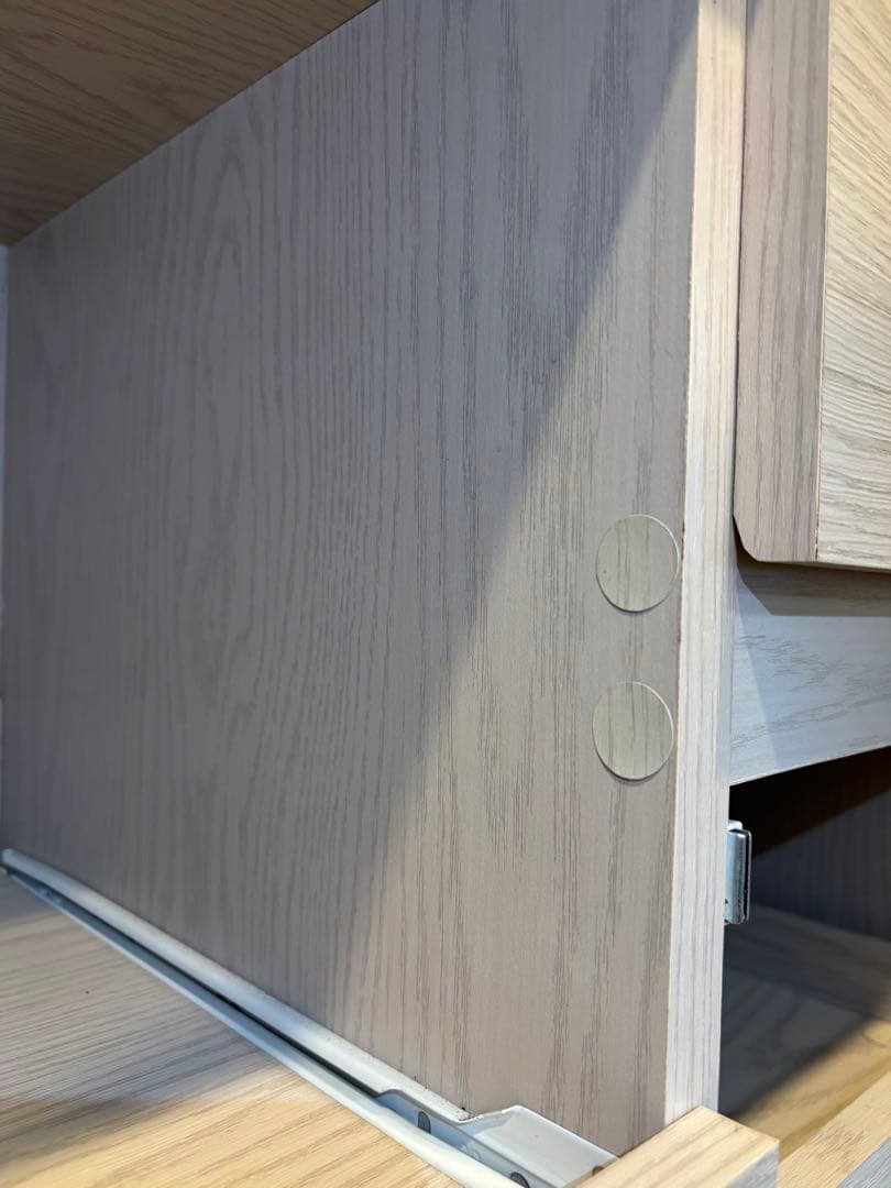 【のなか】LOWYA ロウヤ 食器棚 ホワイトウォッシュ　幅90cm