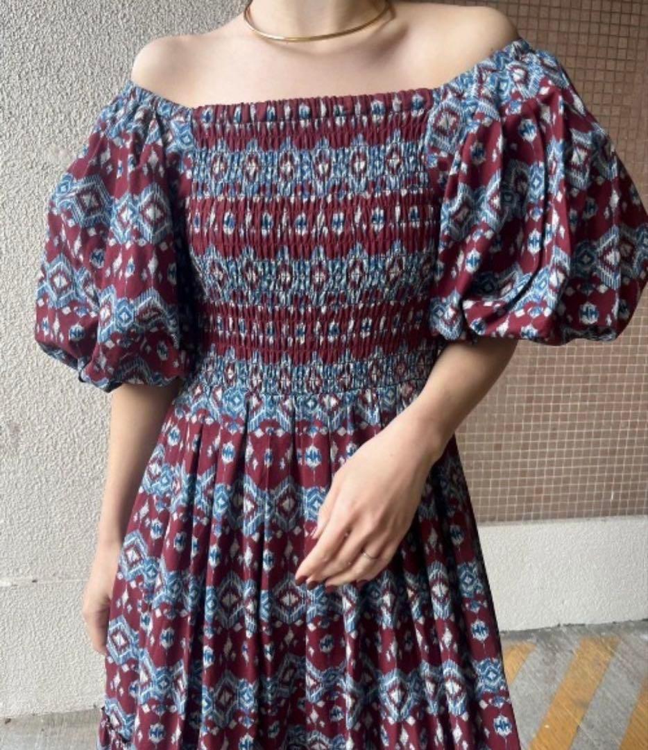ワンピース Ameri MEDI REBECCA OFF SHOULDER DRESS