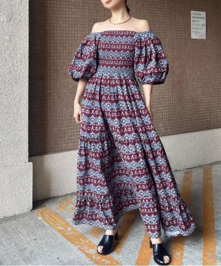 ワンピース Ameri MEDI REBECCA OFF SHOULDER DRESS