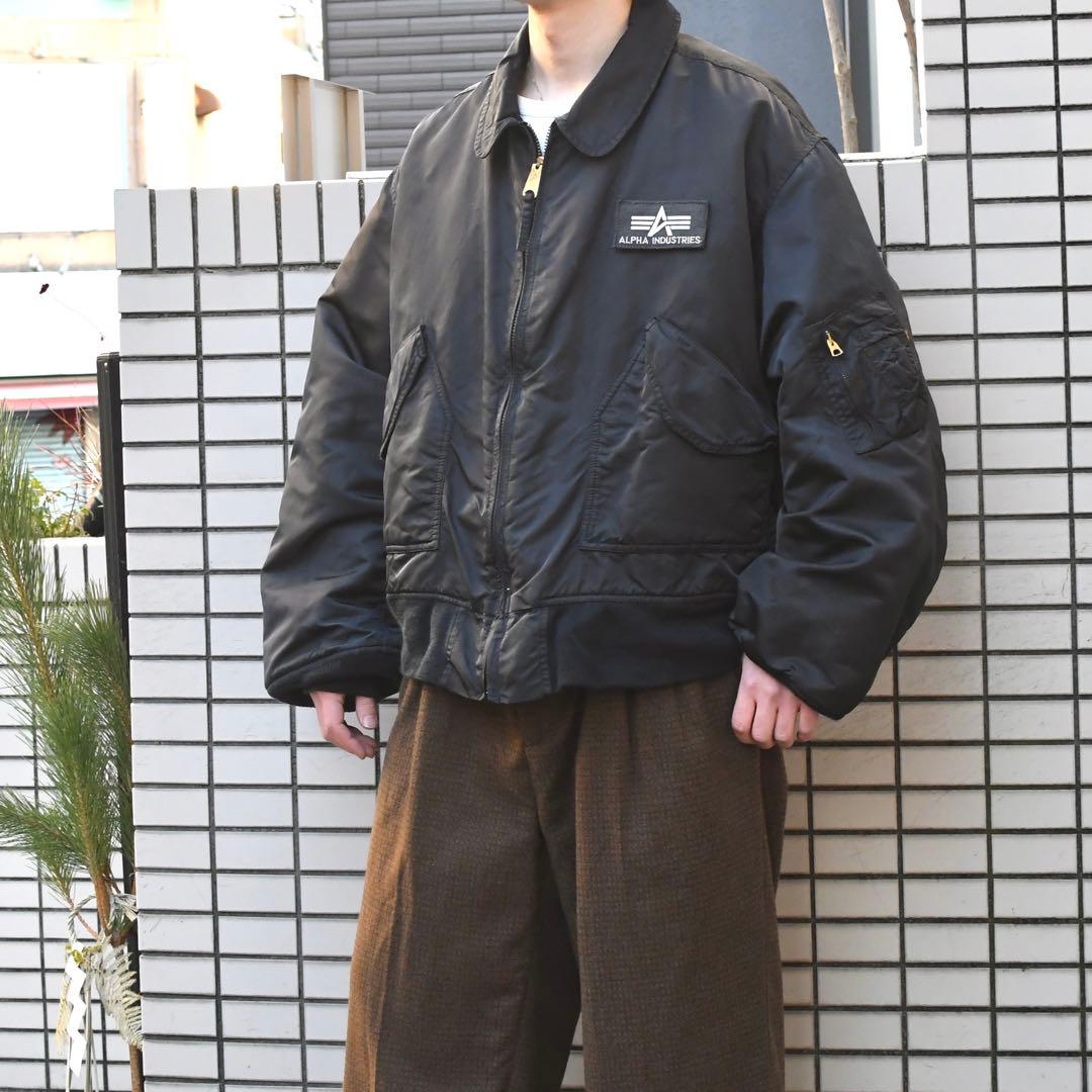 古着 Alpha CWU-45/P フライトジャケット 4XL シルエット◎
