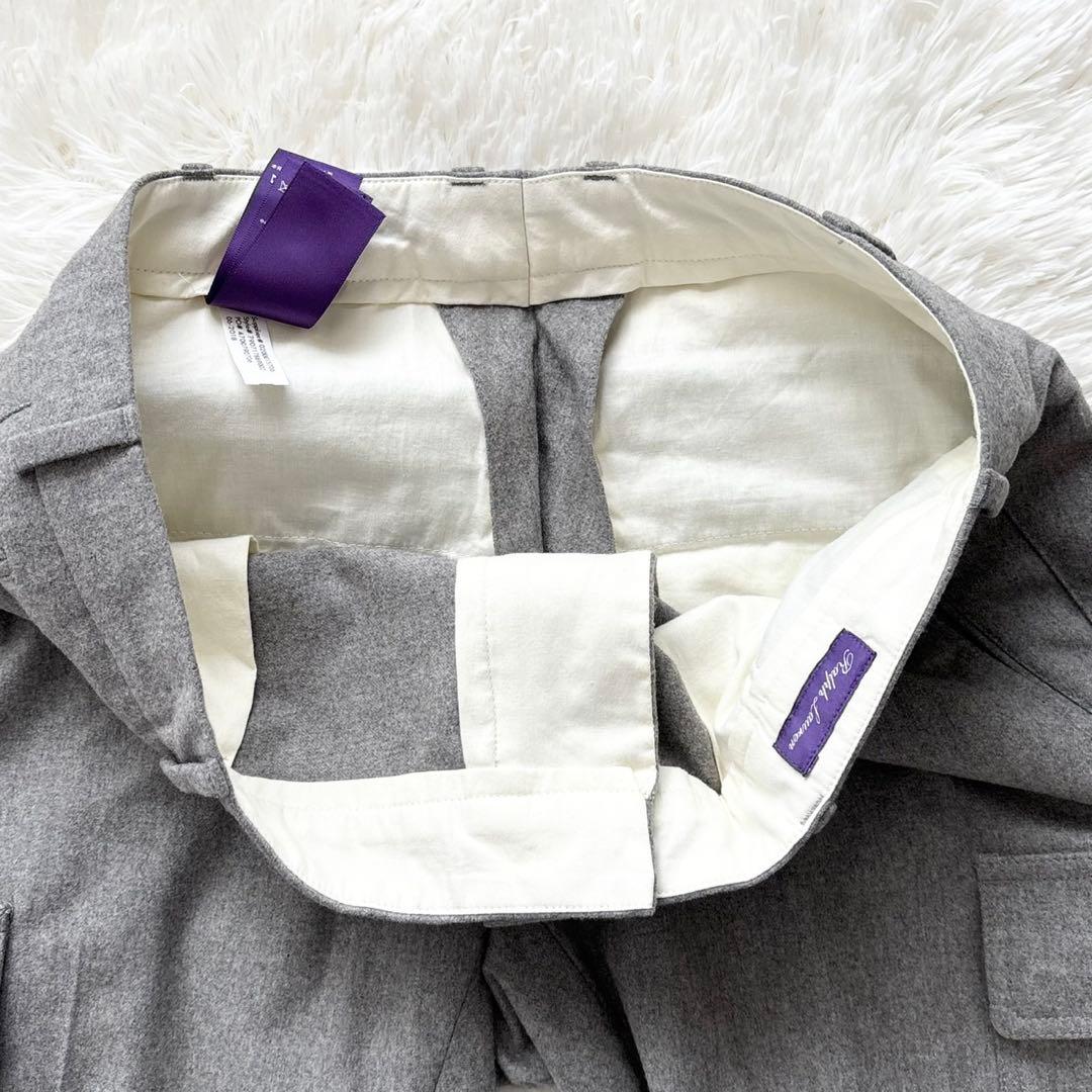 【美品】RALPH LAUREN PURPLE LABEL ウールカーゴパンツ