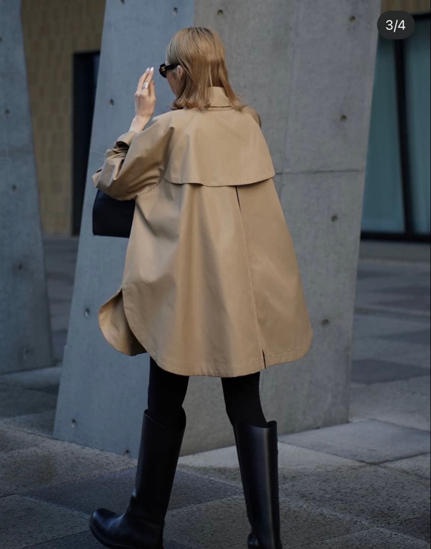 3日間限定価格！！　ELLIE エリー　ケープトレンチコート ベージュ