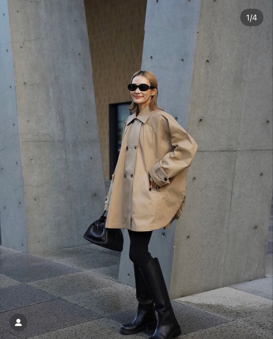 3日間限定価格！！　ELLIE エリー　ケープトレンチコート ベージュ