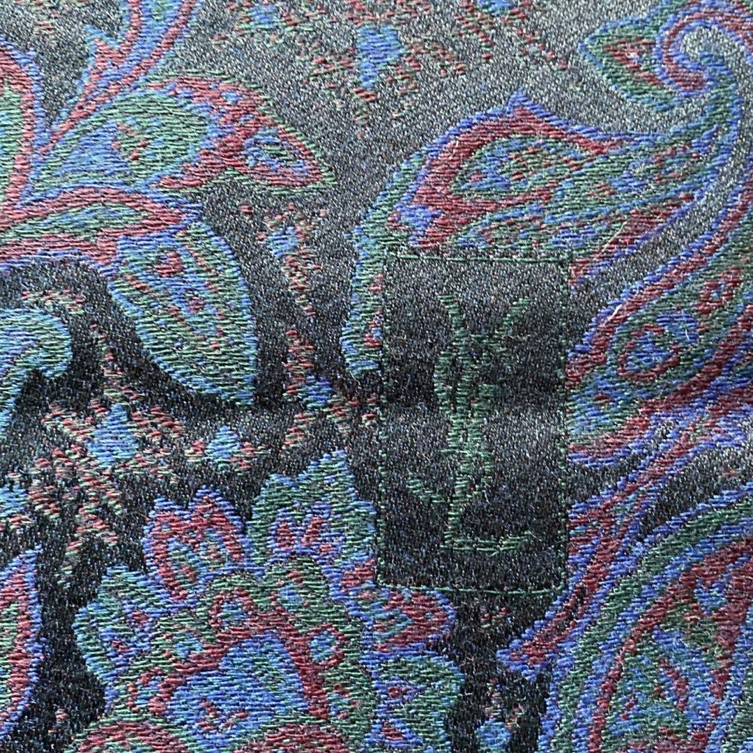 サンローラン　カシミア×絹　マフラー　ペイズリー総柄