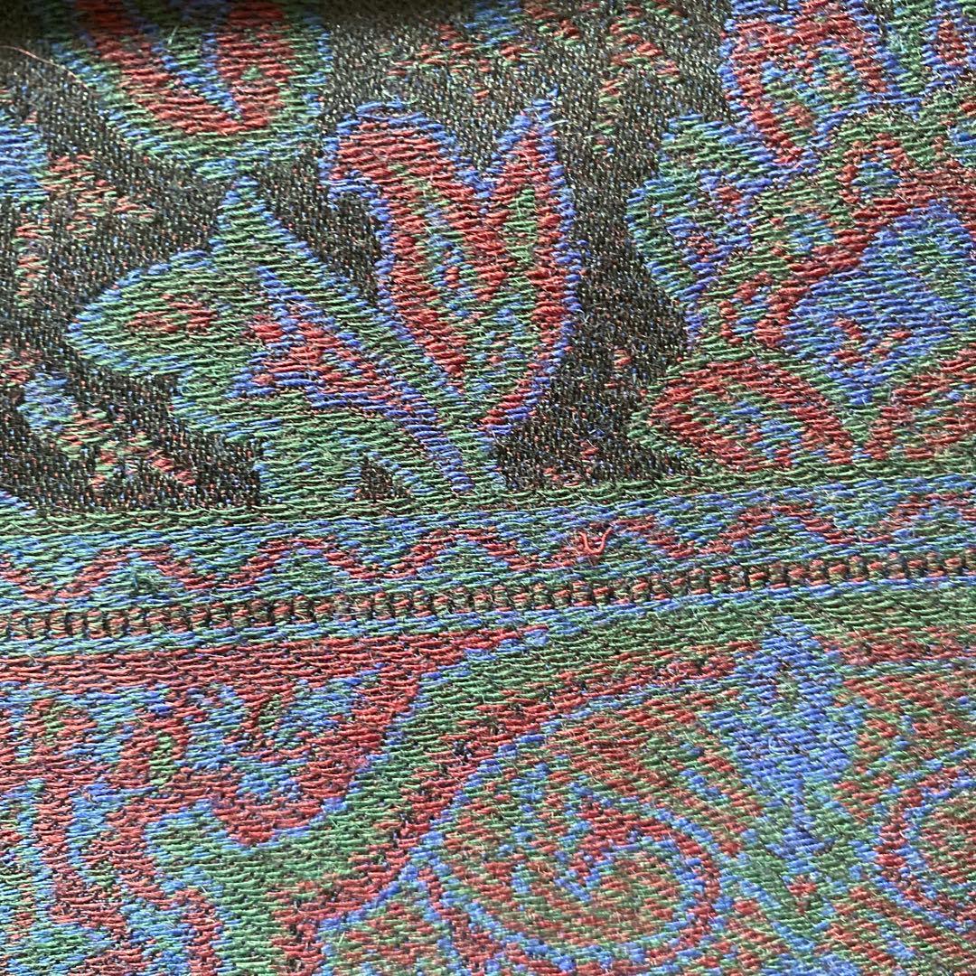 サンローラン　カシミア×絹　マフラー　ペイズリー総柄