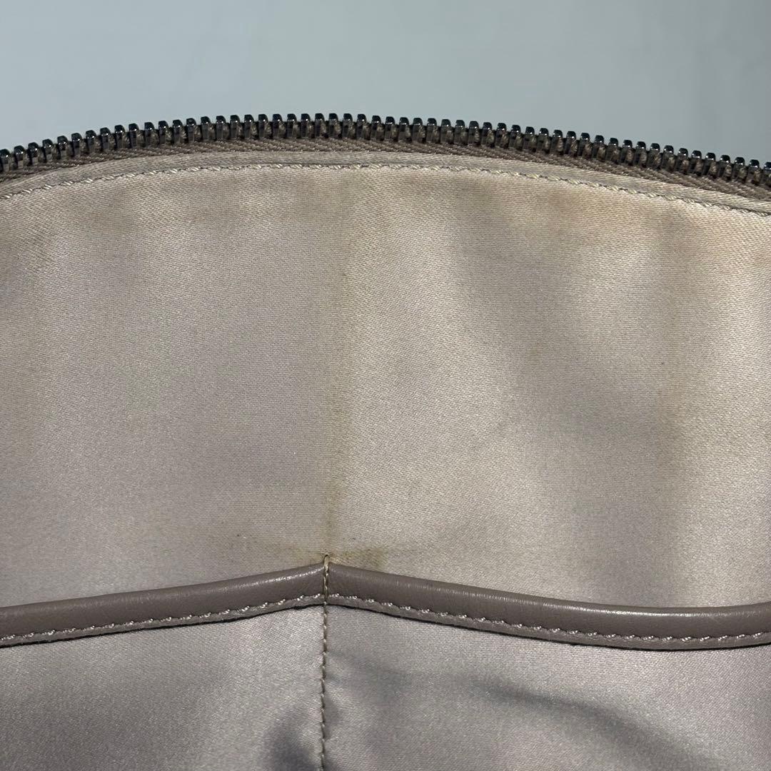 トッズ ハンドバッグ ショルダーバッグ 2way 斜め掛け チャーム ベージュ