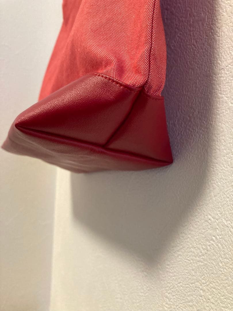 新品　未使用familiar デニムバッグ　赤