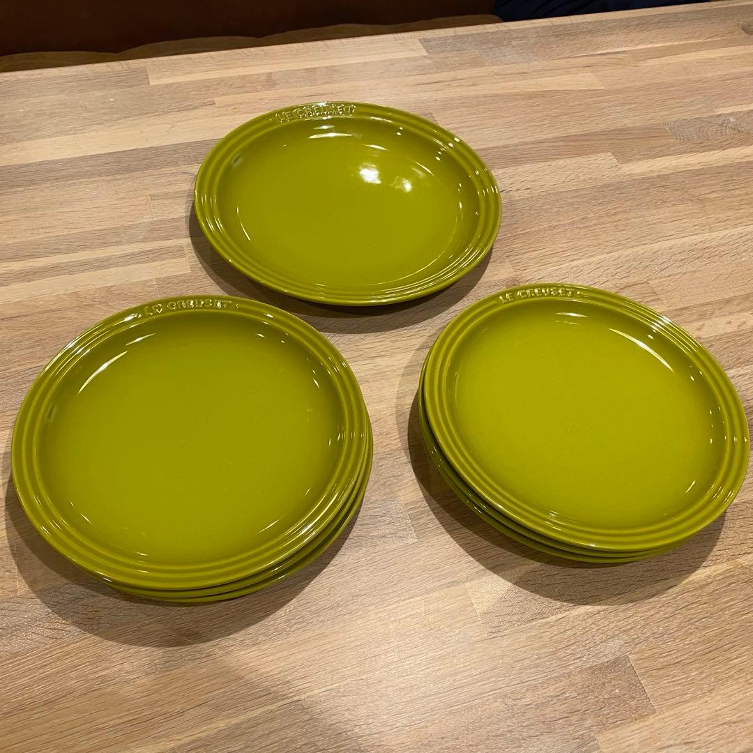 LE CREUSET ピーコック ペアグリーン ７点セット