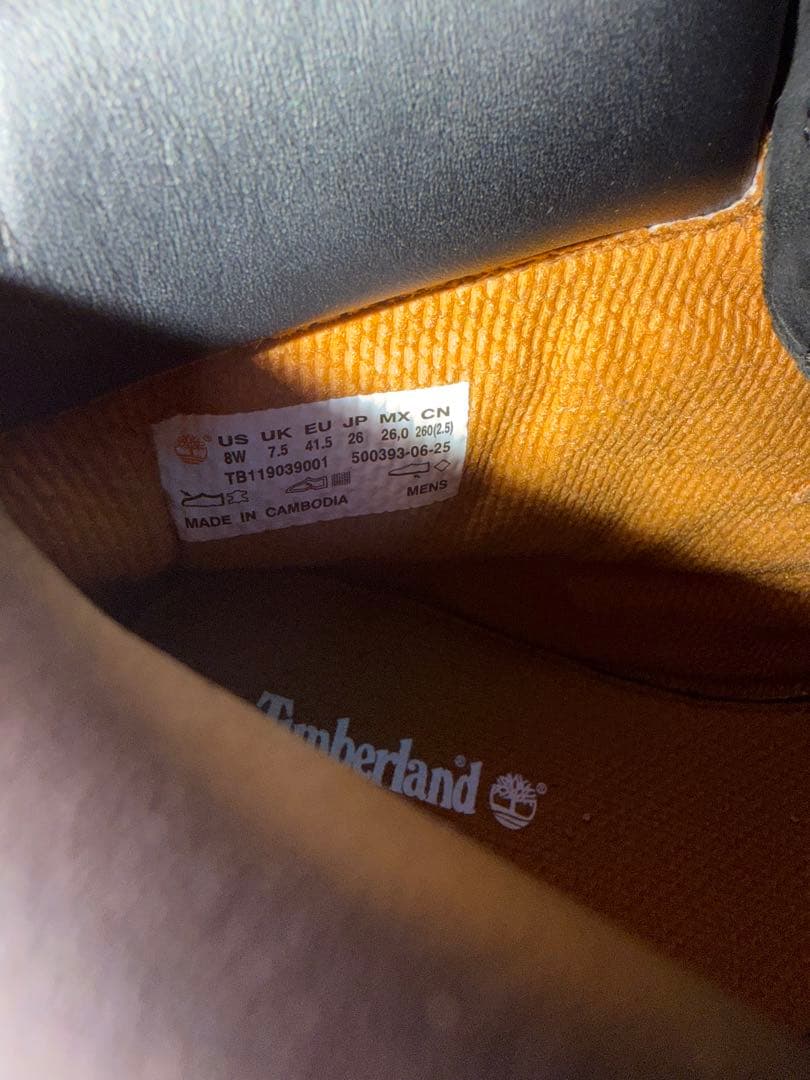 Timberland classic 6インチブーツ　ブラック　26cm