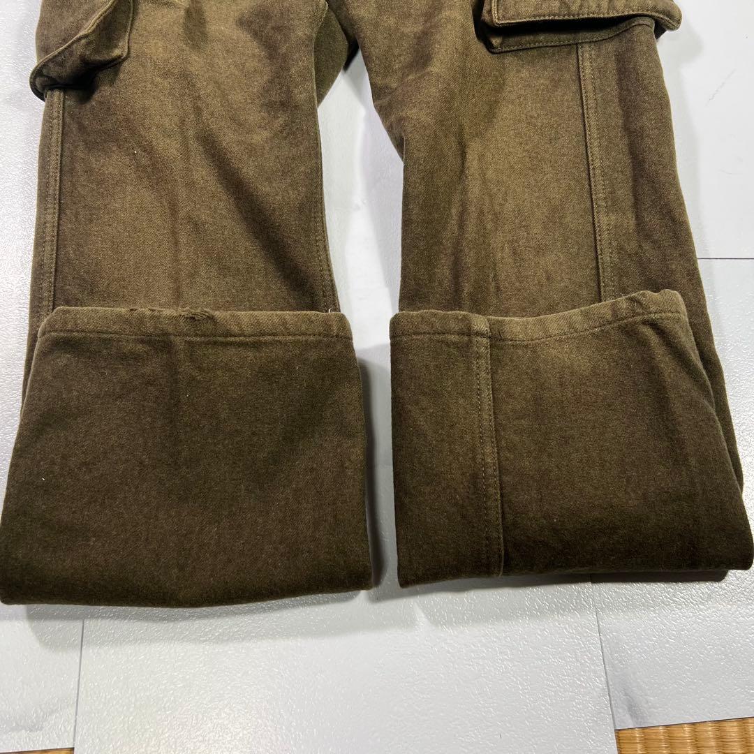 コムデギャルソンオム ウール カーゴパンツ カーキメンズ M