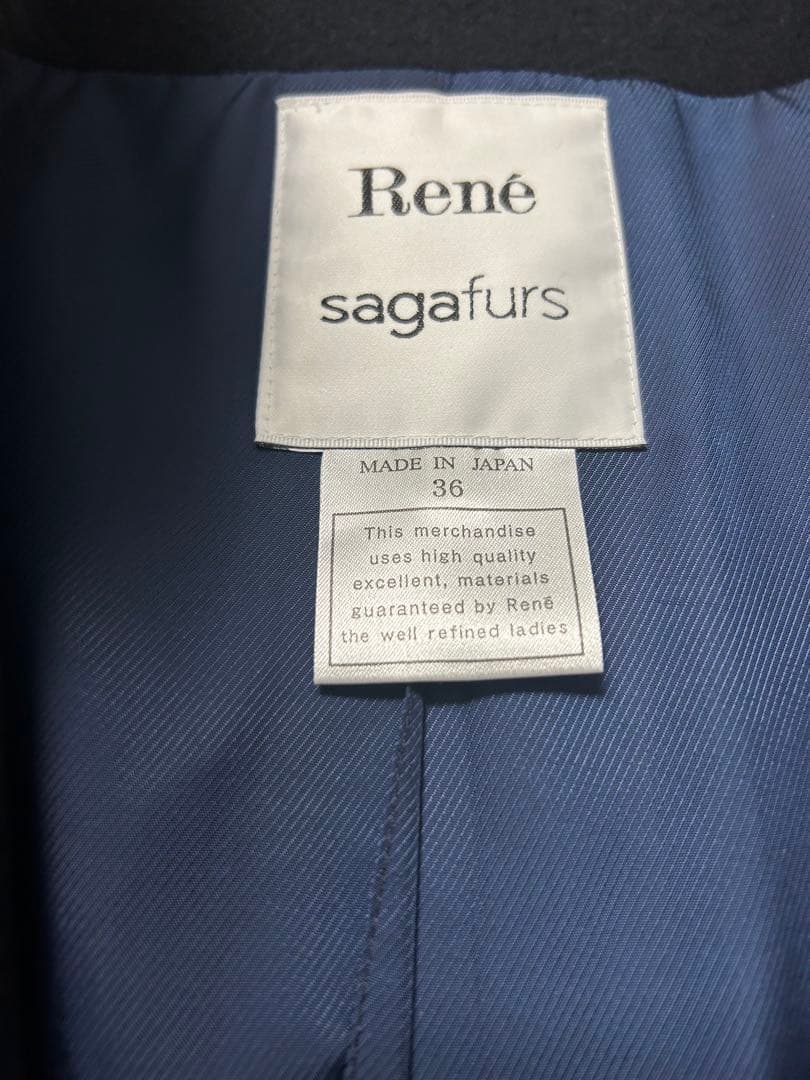 【タイムセール】RENE新品同様フォックスファー付きプリンセスコート定番