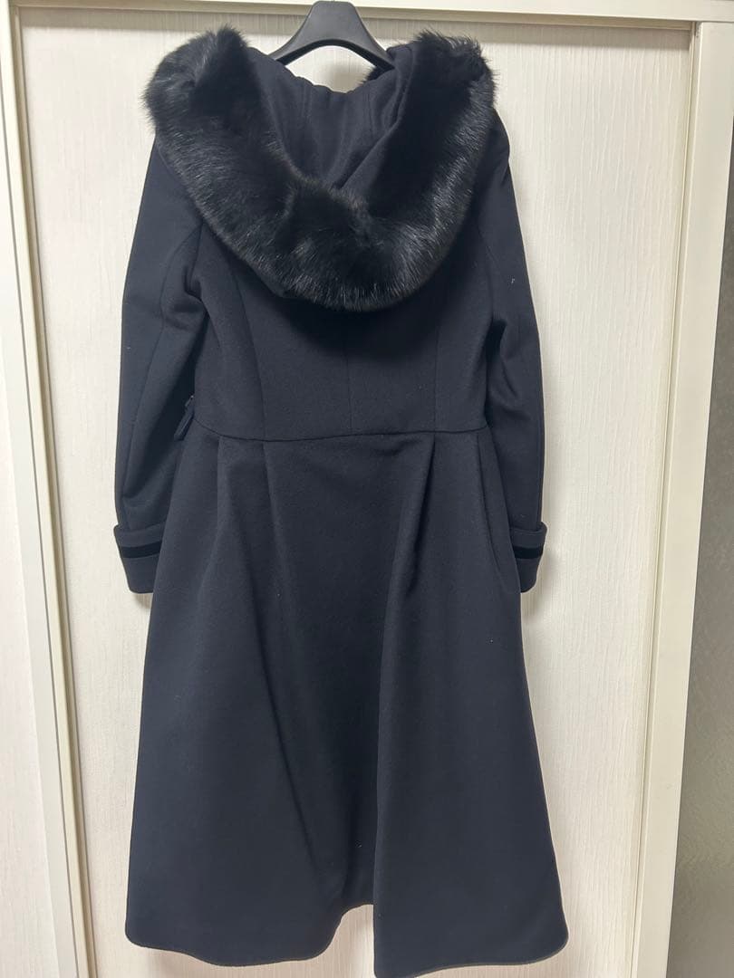 【タイムセール】RENE新品同様フォックスファー付きプリンセスコート定番