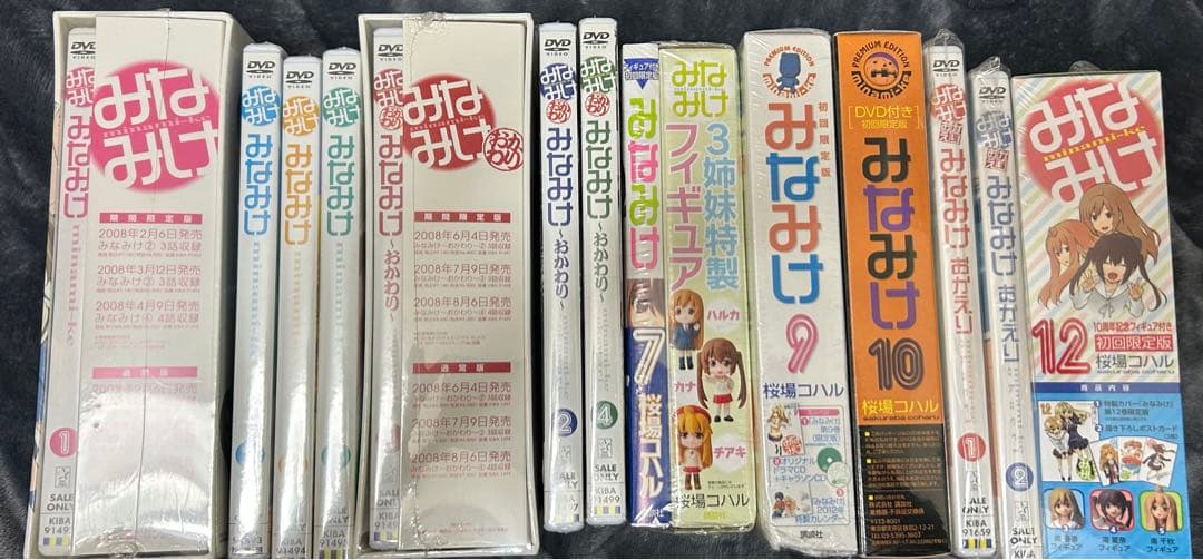 みなみけ DVD 初回限定版 三姉妹 フィギュア　未開封
