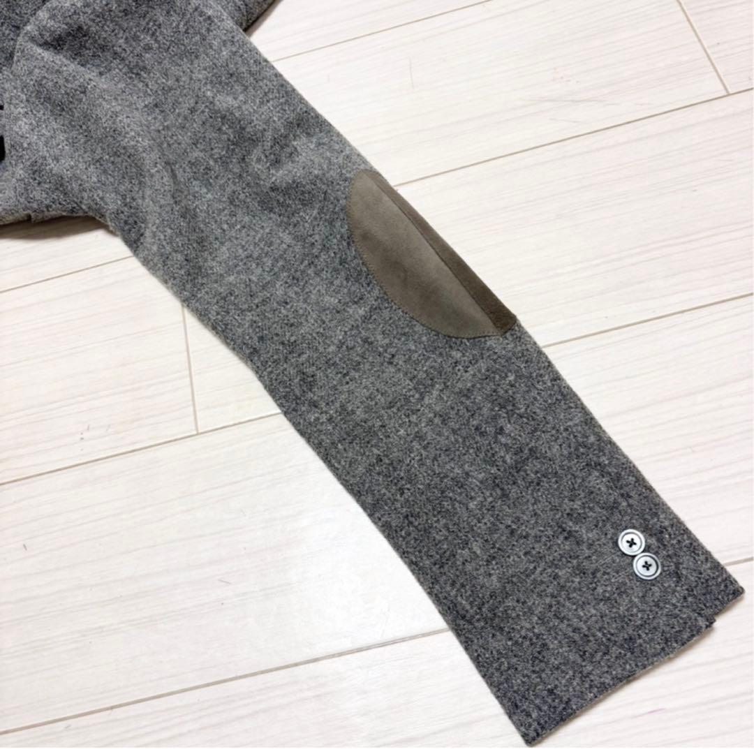 美品 極上■ドレステリア■オックスフォードツイード エルボーパッチ ジャケット