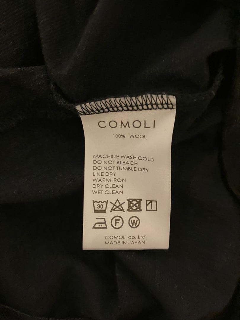 COMOLI ウール天竺　ノースリーブ　charcoal 2