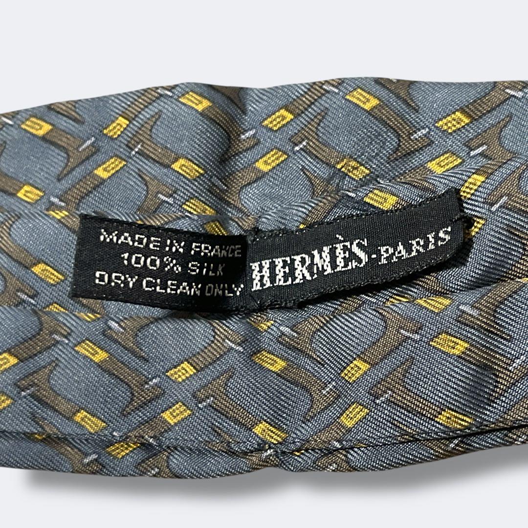 HERMÈS エルメス アスコットタイ シルク スカーフ