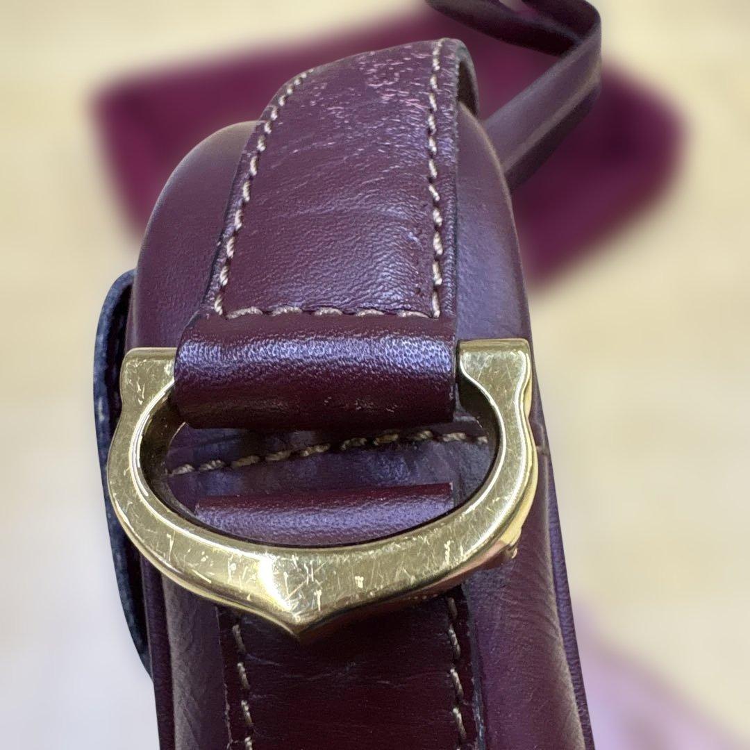 オールド Cartier ワンショルダーバッグ マストライン