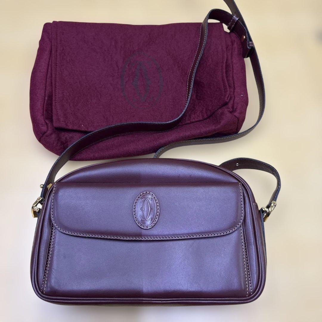 オールド Cartier ワンショルダーバッグ マストライン