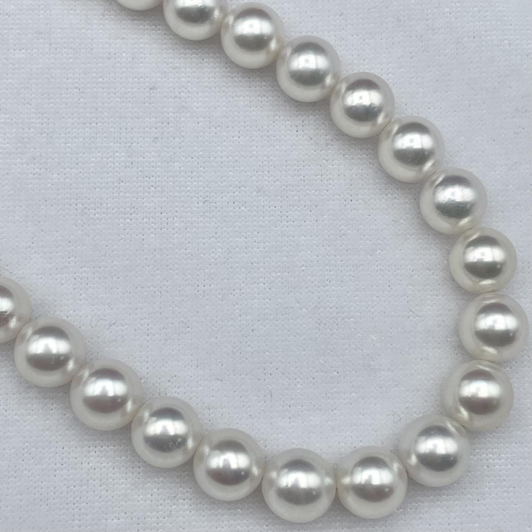 アコヤ真珠 花珠 真珠総合研究所鑑別書 約8-8.5 ネックレス Silver