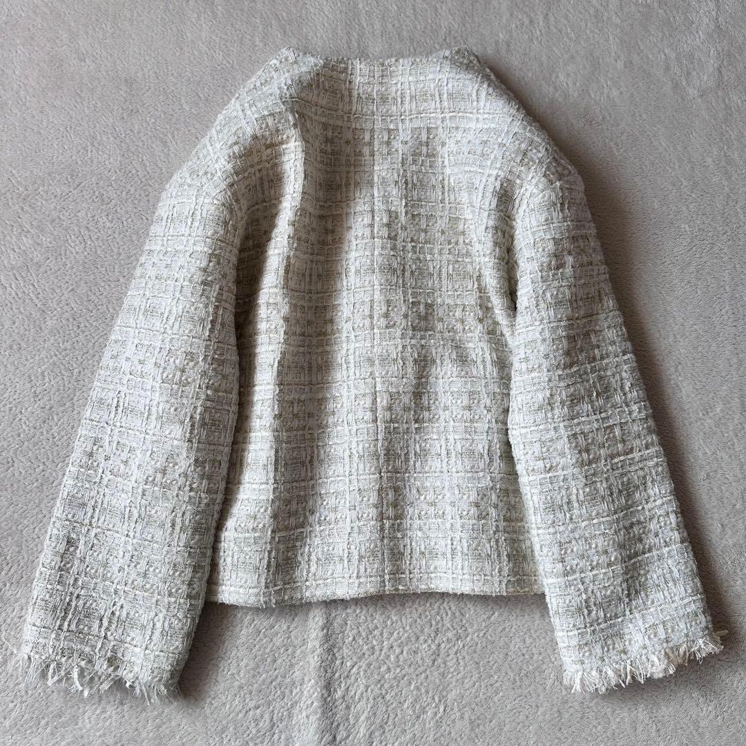 美品 Demi-LuxeBEAMS ファンシーツイードジャケット 38 ビームス