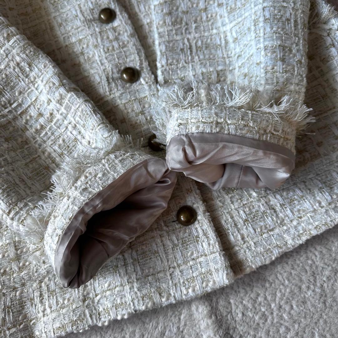 美品 Demi-LuxeBEAMS ファンシーツイードジャケット 38 ビームス