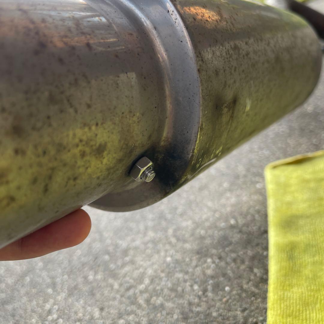 DEデミオ　マフラー　ワンオフ90パイ